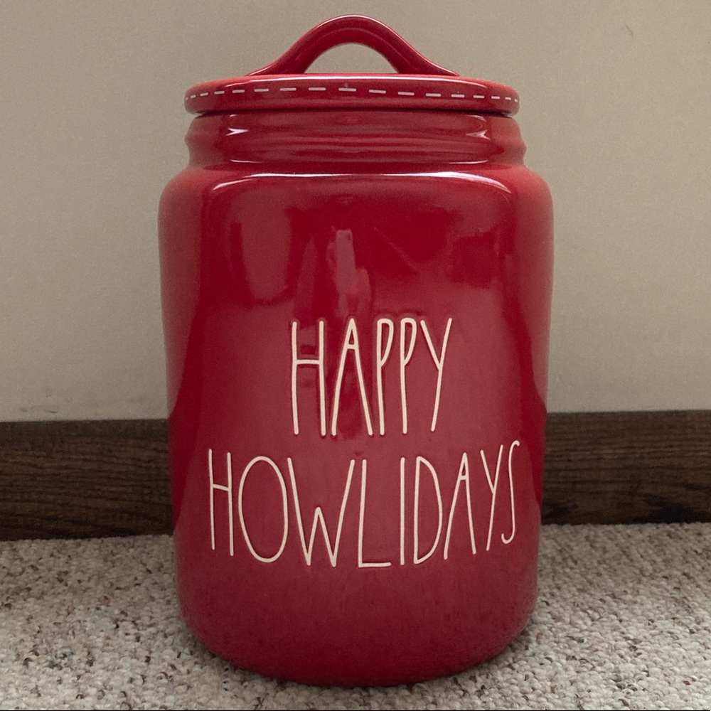 Rae Dunn Happy Howlidays Canister 🐾❤️